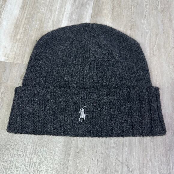 Polo Ralph Lauren Gray Wool Beanie - Picture 1 of 4